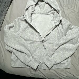 Lululemon Athletica Gray Scuba Hoodie Sweatshirt
